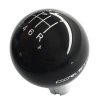 C7 Corvette Black Shift Knob w White Shift Pattern and Corvette Logo